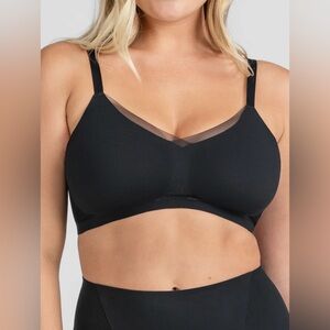 Honeylove Crossover No Underwire Runway Bra In Black Size 1X 40 C/D